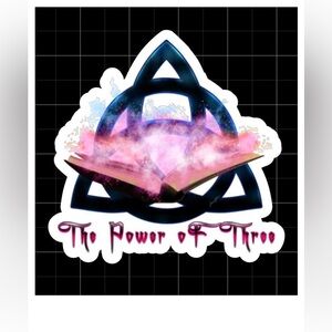 Halloween charmed witches the power of 3 waterproof vinyl sticker 3 inch